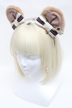 画像1: Angelic Pretty / KCDream Bearカチューシャ  アイボリー S-24-11-20-010-AP-AC-HR-ZS