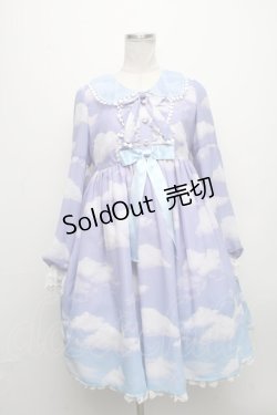 画像1: Angelic Pretty / Misty Sky Brilliant Colorワンピース  Aqua Symfony S-24-11-29-045-AP-OP-AS-ZS