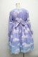 画像2: Angelic Pretty / Misty Sky Brilliant Colorワンピース  Aqua Symfony S-24-11-29-045-AP-OP-AS-ZS (2)