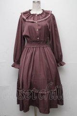 m petit by misako / バラモチーフレースワンピース L 濃桃 S-24-12-04-038-LO-SK-AS-ZS