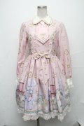 Angelic Pretty / Charlotte's Bearワンピース  ピンク S-24-12-08-051-AP-OP-AS-ZS