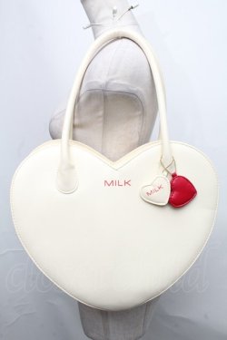 画像1: MILK / ハートBAG  オフ S-24-12-09-016-ML-BG-HR-ZS