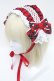 画像1: Angelic Pretty / おしゃまフリルヘッドドレス  赤 S-24-12-09-004-AP-AC-HR-ZS (1)