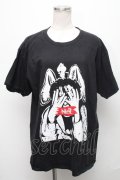 NieR Clothing / プリントカットソー  黒 S-24-12-15-052-PU-TO-AS-ZS