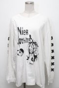 NieR Clothing / プリントトレーナー  白 S-24-12-15-064-PU-TO-HR-ZS