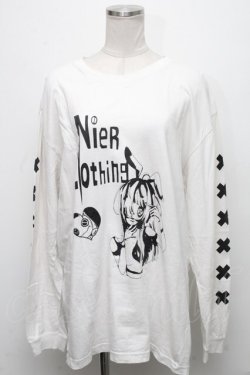 画像1: NieR Clothing / プリントトレーナー  白 S-24-12-15-064-PU-TO-HR-ZS