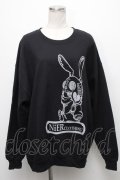 NieR Clothing / プリントトレーナー  黒 S-24-12-15-042-PU-TO-HR-ZS