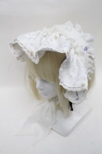 Angelic Pretty / Luminous Sanctuaryボンネット  白 S-24-12-17-005-AP-AC-AS-ZS