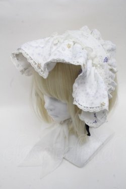 画像1: Angelic Pretty / Luminous Sanctuaryボンネット  白 S-24-12-17-005-AP-AC-AS-ZS