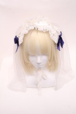 画像2: Angelic Pretty / シスターベールヘッドドレス  白ｘ青 S-24-12-17-006-AP-ZA-AS-ZS