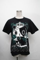 SEX POT ReVeNGe / King Bear プリントTシャツ  黒 S-24-12-20-033-SP-TS-AS-ZS