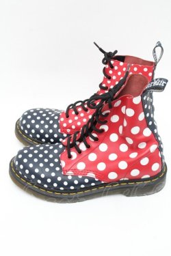 画像2: Dr.Martens （Getta Grip） / ドット8ホールブーツ  赤ｘ紺 S-24-12-23-015-PU-SH-HR-ZS