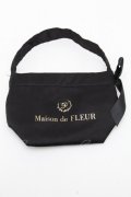 Maison de FLEUR / 10thノベルティミニトートバッグ  黒 S-24-12-23-016-LO-BG-AS-ZT433