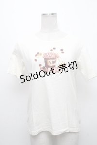 PINK HOUSE / ジャム瓶プリントTシャツ  オフ S-24-12-24-019-LO-TO-HR-ZS