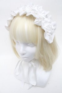 axes femme kawaii / プチリボンヘッドドレス  白 S-24-12-29-005-AX-AC-HR-ZS