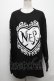 画像1: NieR Clothing / プリント長袖カットソー  黒 S-24-12-29-038-PU-TO-HR-ZS (1)