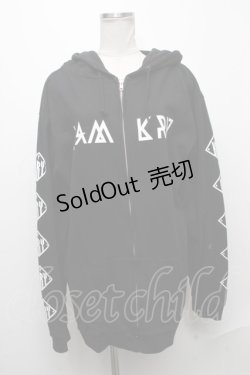 画像1: KRY CLOTHING / プリントパーカー  黒 S-24-12-29-040-EL-TO-AS-ZS