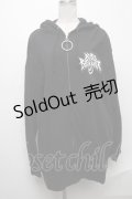 KRY CLOTHING / プリントパーカー  黒 S-24-12-29-042-EL-TO-AS-ZS