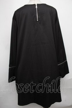 画像2: NieR Clothing / ZIPワンピース  黒 S-25-01-05-037-PU-OP-AS-ZT0115