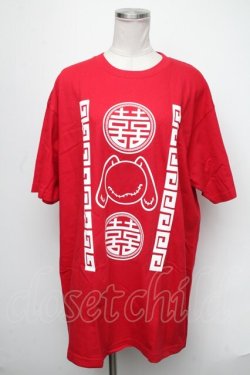 画像1: NieR Clothing / プリントTシャツ  赤 S-25-01-22-1064-PU-TO-AS-ZS