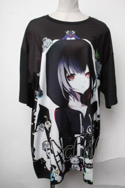 画像1: NieR Clothing / プリントTシャツ  黒 S-25-01-28-051-PU-TO-AS-ZS