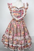 Angelic Pretty / いちごBread Bakery CafeスカートSet  ブラウン S-25-01-28-077-AP-SK-AS-ZS