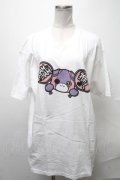 NieR Clothing / ちゃむちゃむ推しTシャツ  白 S-25-01-31-017-PU-TO-AS-ZS