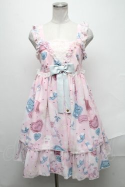 画像1: Angelic Pretty / My Favorite Roomジャンパースカート  ピンク S-25-02-02-078-AP-OP-AS-ZS