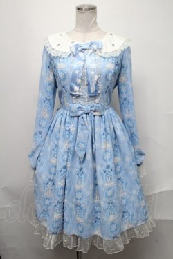 画像1: Angelic Pretty / 雪のガラスドームワンピース  サックス S-25-02-11-049-AP-OP-HR-ZS