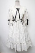 Angelic Pretty / Romantic Dotワンピース  シロ S-25-02-15-052-AP-OP-AS-ZS