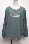 axes femme / アソートロゴドルマンTシャツ  グリーン S-25-02-17-023-AX-TS-HR-ZS