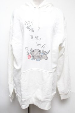 画像1: NieR Clothing / プリントパーカー  白 S-25-02-17-003-PU-TO-AS-ZS