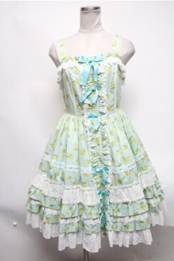 画像1: Angelic Pretty / Flower Vacationジャンパースカート  ミント S-25-02-19-059-AP-OP-HR-ZS