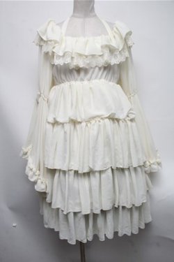 画像1: Vallee lys / Coquelicot Dress ミディアム丈  キナリ S-25-02-19-046-GO-OP-HR-ZS