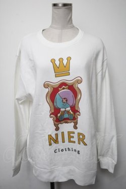 画像1: NieR Clothing / プリントトレーナー  白 S-25-02-21-025-PU-TO-HR-ZS