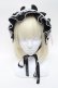 画像3: metamorphose / ブリム付きヘッドドレス  黒ｘ白 S-25-02-27-003-ME-AC-AS-ZS (3)