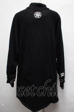 画像2: KRY CLOTHING / チャイナボタンスウェットワンピース  黒 S-25-03-09-037-EL-OP-AS-ZS