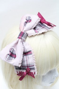 画像3: Angelic Pretty / Heartfulチェックカチューシャ  ピンク S-25-03-13-009-AP-AC-AS-ZS