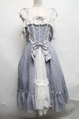 LOLITAその他(お買取対象外) / パールチェーン&シフォンジャンパースカート  サックス S-25-03-22-075-LO-OP-HR-ZS