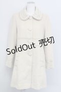 axes femme / COATパール調バクフリルコート M ベージュ T-24-02-25-020-AX-CO-SZ-ZT-C017