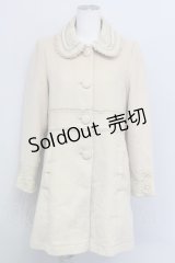 axes femme / COATパール調バクフリルコート M ベージュ T-24-02-25-020-AX-CO-SZ-ZT-C017