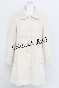 axes femme / COATパール調バクフリルコート M ベージュ T-24-02-25-020-AX-CO-SZ-ZT-C017