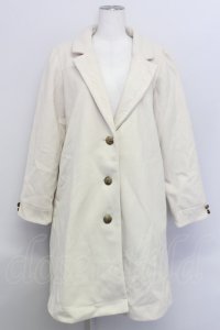 axes femme / COATレース衿ロングコート M 生成り T-24-02-25-023-AX-CO-SZ-ZT-C017