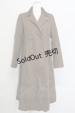 画像1: axes femme / COATクラシックロングコート M 茶 T-24-02-25-006-AX-CO-SZ-ZI