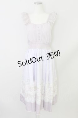 画像1: axes femme POETIQUE / カトラリープリントワンピース M ラベンダー T-24-06-06-027-AX-OP-SZ-ZT074