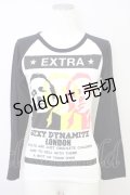 SEXY DYNAMITE LONDON (CHOICE) / Tシャツ  黒×白 T-24-08-02-013-PU-TO-SZ-ZT