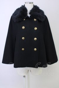 Jane Marple / coat ソフトメルトンのロイヤルケープコート  黒 T-24-11-13-002-JM-CO-UT-ZTC060