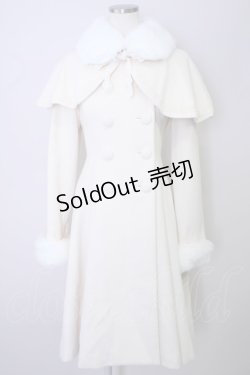 画像1: Mary Magdalene / COAT ケープ付きミディコート  オフ T-24-11-13-016-CL-CO-UT-ZT