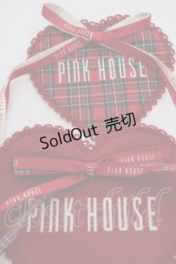 画像3: PINK HOUSE / 無地＆チェックハートワッペンセット  赤 T-24-11-27-017-LO-ZA-SA-ZT