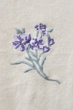 画像3: an another angelus / フラワー刺繍半袖ニット  アイボリー T-24-12-02-018-CA-TO-SA-ZT348